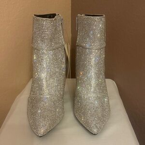 ❤️❤️ Target A NEW DAY Women's Ankle Boots Silver Cailin Boots 8M BRAND NEW